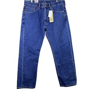 Mens NWT Levis 505 36 X 29 Denim Jeans Straight Leg